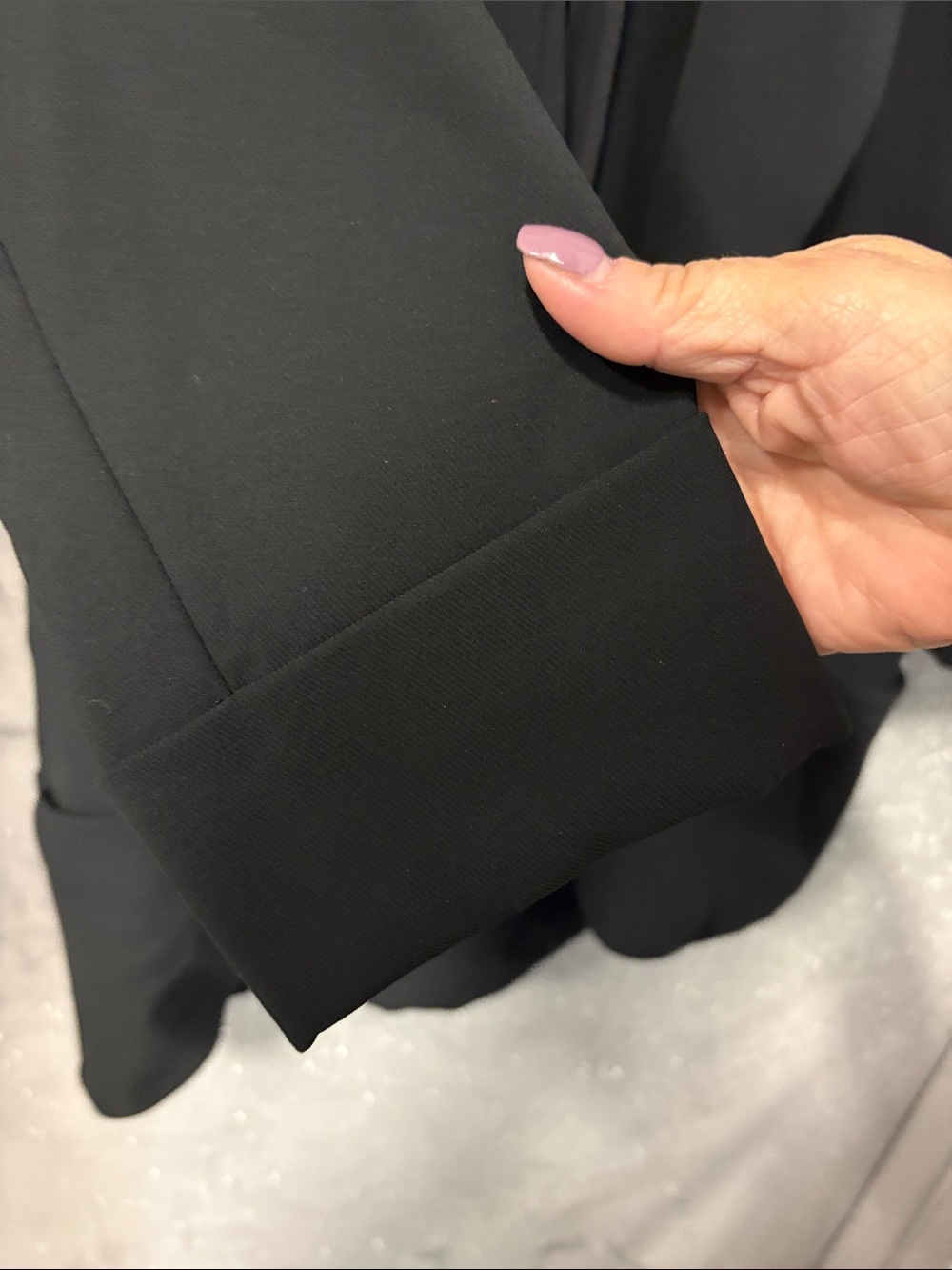 Wilfred Black Open-Front Draped Blazer - Picture 5 of 9